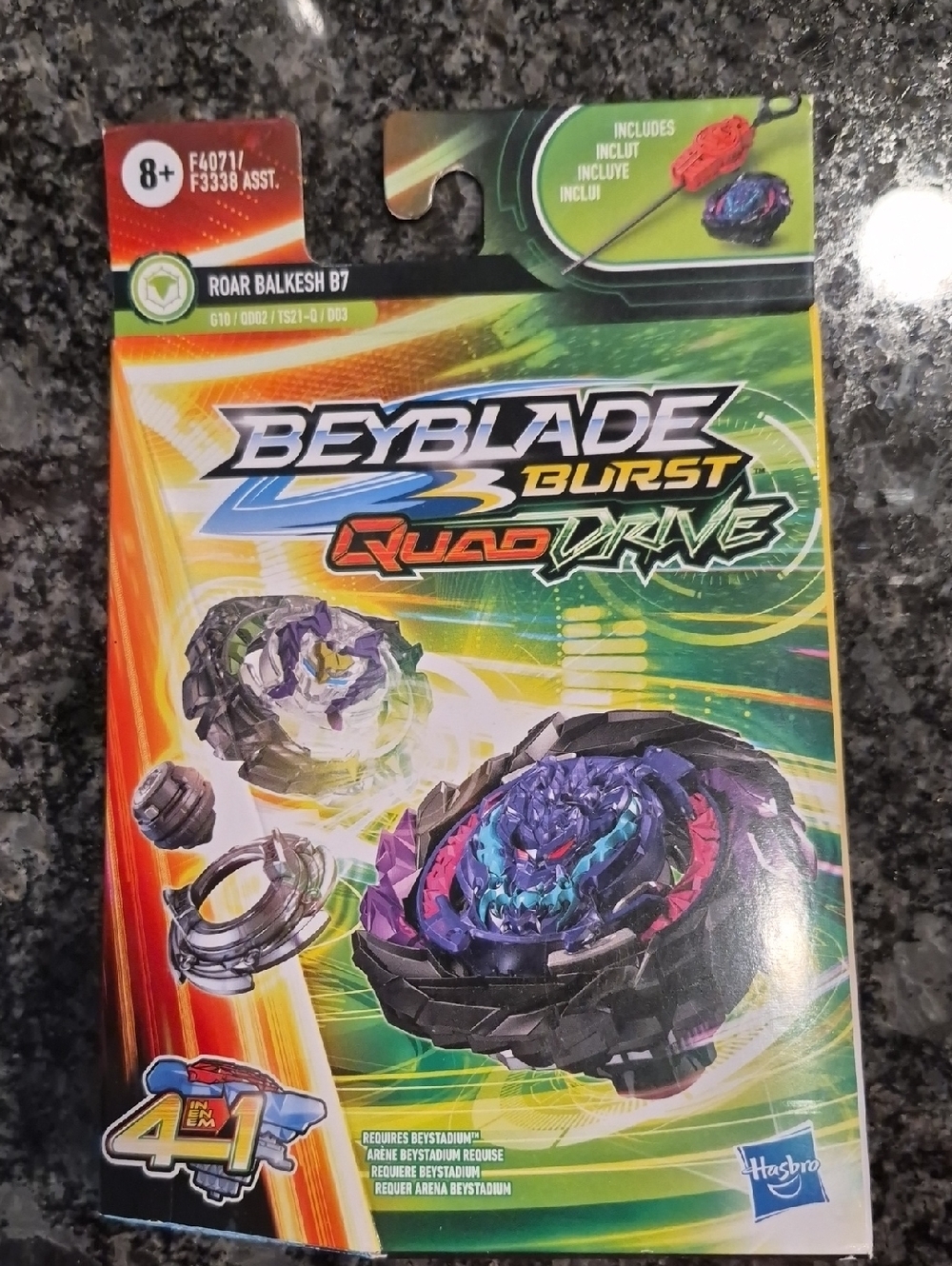 Hasbro Beyblade Burst QuadDrive Roar Balkesh B7 - Purple & Black